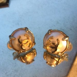 Chanel pearl clip on earrings. Brand new.